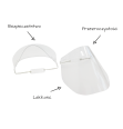 Osłona twarzy - model light 10 sztuk